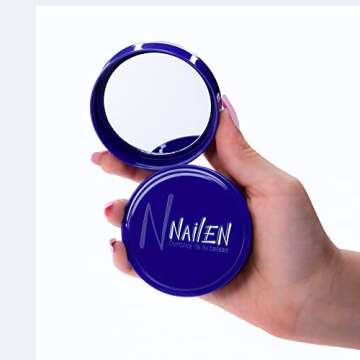 Nailen Compact Makeup Setting Powder with Matte Finish, Shine Control, Full Coverage - Ideal for All Skin Types & Poreless Smooth Look - Tone 3, (1 Count)