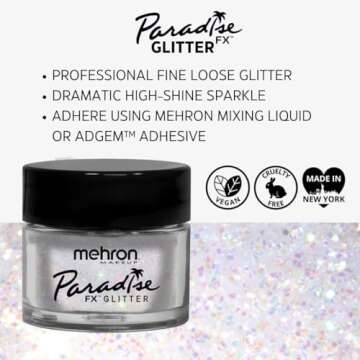 Mehron Makeup Paradise Glitter FX | Professional Cosmetic for Makeup & Art | Vibrant & Shimmering Lo...