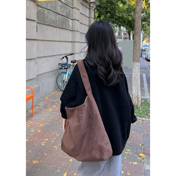 Stylish Suede Hobo Bags for Women - Vintage Tote Handbag