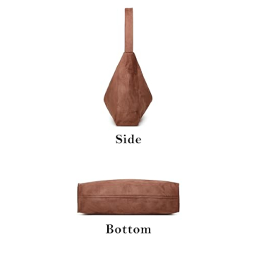Stylish Suede Hobo Bags for Women - Vintage Tote Handbag