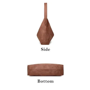 Stylish Suede Hobo Bags for Women - Vintage Tote Handbag