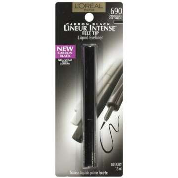 L'Oreal Paris Lineur Intense Felt Tip Liquid Eyeliner, Carbon Black, 0.05 fl; oz.