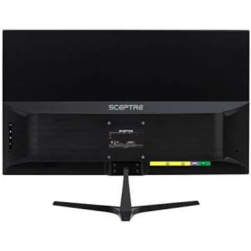 Sceptre E255B-1658A 25" FHD 1080p 165Hz 144Hz 1ms AMD FreeSync gaming LED Monitor 2x HDMI 2.0 1x DisplayPort RTS FPS Build-in Speakers, Machine Black, Metallic Black