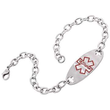 Stylish ELIQUIS Medical Alert Bracelet for All Genders