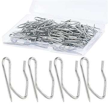 Sopito 58pcs Metal Curtain Hooks for Drapery and Home Decor