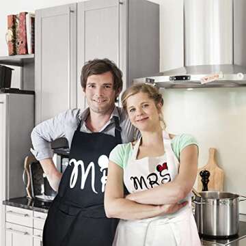Buy Mr. and Mrs. Couple Aprons for Perfect Kitchen Fun