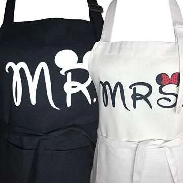 Buy Mr. and Mrs. Couple Aprons for Perfect Kitchen Fun