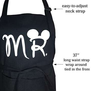Buy Mr. and Mrs. Couple Aprons for Perfect Kitchen Fun
