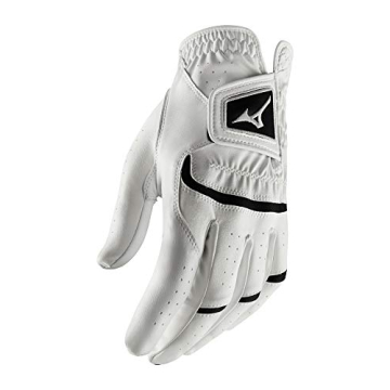 Mizuno 2020 Elite Golf Glove - White/Black, Medium/Large, Left Hand