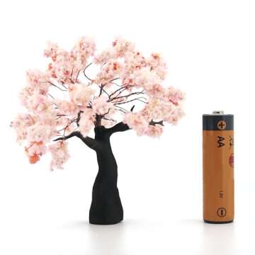 KARESANSUI Mini Suzhou Chinese Garden - Paludarium Decor, Zen Garden Kit, Terrarium Decorations, Miniature House kit, Dollhouse Accessories, Fairy Garden Accessories, Spider Tank Decor (Ginko Tree)