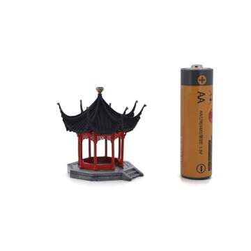 KARESANSUI Mini Suzhou Chinese Garden - Paludarium Decor, Zen Garden Kit, Terrarium Decorations, Miniature House kit, Dollhouse Accessories, Fairy Garden Accessories, Spider Tank Decor (Ginko Tree)
