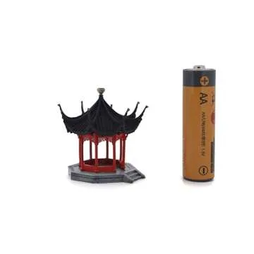KARESANSUI Mini Suzhou Chinese Garden - Paludarium Decor, Zen Garden Kit, Terrarium Decorations, Miniature House kit, Dollhouse Accessories, Fairy Garden Accessories, Spider Tank Decor (Ginko Tree)