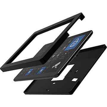 Smart Home Mount Tablet Wall Mount Kit,Fits Fire 8,Includes Slim Power Cable - Black