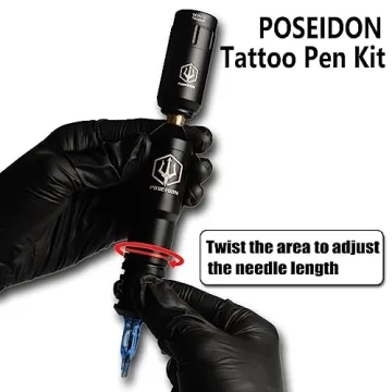 POSEIDON Wireless Tattoo Machine Kit for Beginners