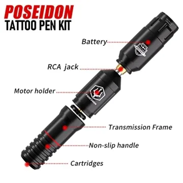 POSEIDON Wireless Tattoo Machine Kit for Beginners