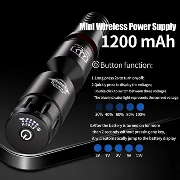 POSEIDON Wireless Tattoo Machine Kit for Beginners