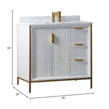 Vinnova Granada Elegant Bathroom Vanity 36 Inches