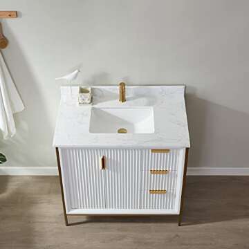 Vinnova Granada Elegant Bathroom Vanity 36 Inches