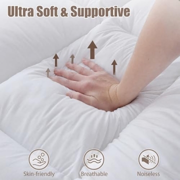 SHOUREN 4 Inch Queen Memory Foam Mattress Topper for Back Pain Relief