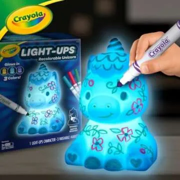 Crayola Light Ups - Unicorn, Reusable Holiday Craft, Glow In The Dark, Unicorn Gift for Kids, Decoration Craft, Toys & Gifts for Kids