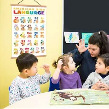 KAIRNE ASL Poster - Colorful Learning Tool for Kids