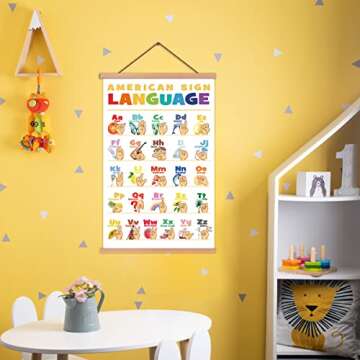 KAIRNE ASL Poster - Colorful Learning Tool for Kids