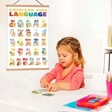 KAIRNE ASL Poster - Colorful Learning Tool for Kids