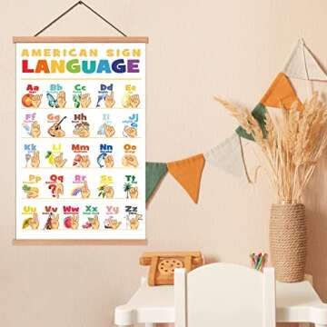 KAIRNE ASL Poster - Colorful Learning Tool for Kids