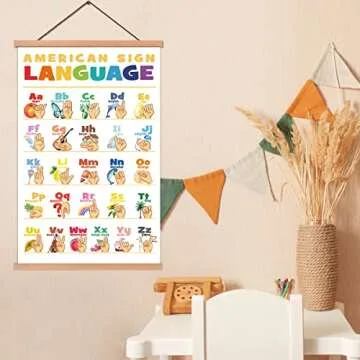 KAIRNE ASL Poster - Colorful Learning Tool for Kids