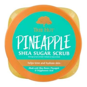 Tree Hut Pineapple Shea Sugar Scrub | Exfoliating Body Scrub Removes Dead, Dry Skin for a Soft & Hyd...