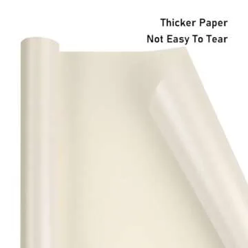 NESCCI Off White Matte Wrapping Paper for Every Occasion