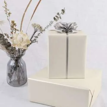 NESCCI Off White Matte Wrapping Paper for Every Occasion