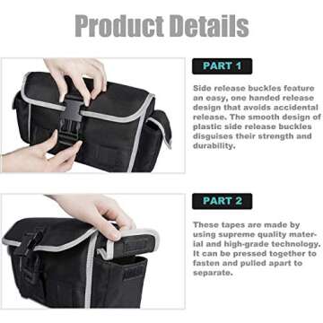 Danti Seat Back Storage Bags Replace OEM 82215429 Molle Bags for 2018 2019 2020 2021 Jeep Wrangler JL Rubicon