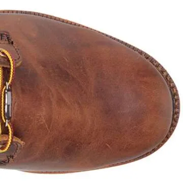 Thorogood Logger Series 9” Waterproof Insulated Steel Toe Work Boots for Men - Premium Leather with 400g Thinsulate and Vibram Slip-Resistant Heel Outsole, Trail Crazyhorse - 9.5 XW US