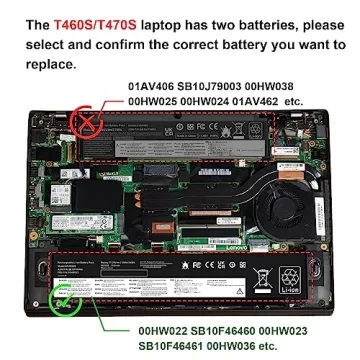 Reliable Lenovo T460s T470s Battery for Long-Lasting Power