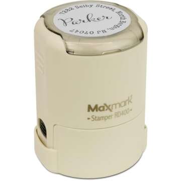 Custom Monogram Address Self Inking Stamp Gift Box