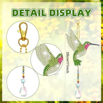 JeCuiK Diamond Painting Wind Chimes - Craft Your Unique Gifts