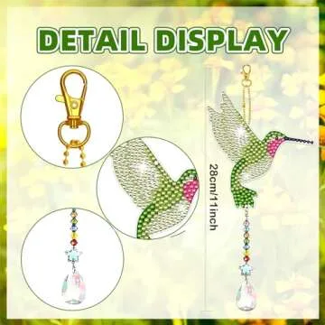 JeCuiK Diamond Painting Wind Chimes - Craft Your Unique Gifts