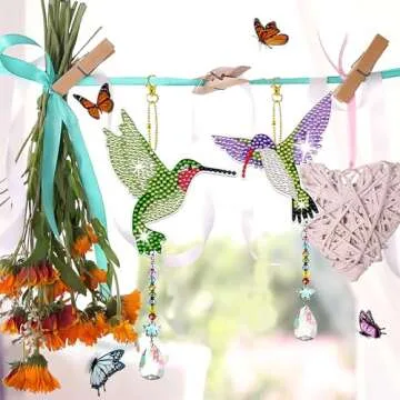 JeCuiK Diamond Painting Wind Chimes - Craft Your Unique Gifts