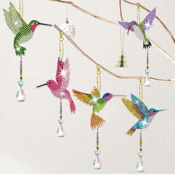 JeCuiK Diamond Painting Wind Chimes - Craft Your Unique Gifts