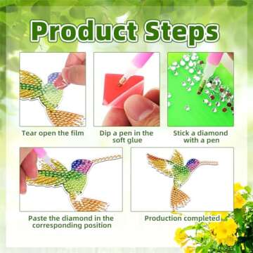 JeCuiK Diamond Painting Wind Chimes - Craft Your Unique Gifts