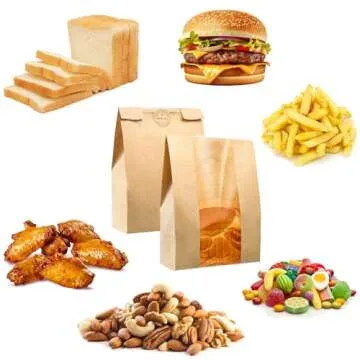 25 Pcs Premium Bread Bags with Cute Sealing Stickers