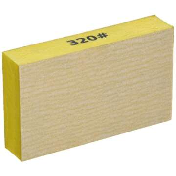 Premium Gator Finishing 7303 Sanding Sponges - 320 Grit Aluminum Oxide, 1 Pack