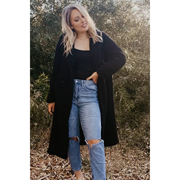 Warm Women's Long Fleece Coat - Stylish Winter Jacket