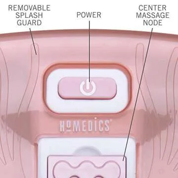 Homedics Bubble Bliss Deluxe-Foot Spa, Heat Maintenance, Raised Nodes, 3 Attachements