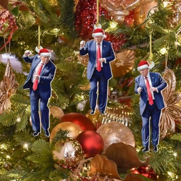 Trump 2024 Christmas Ornaments - Set of 3