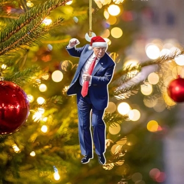 Trump 2024 Christmas Ornaments - Set of 3