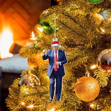 Trump 2024 Christmas Ornaments - Set of 3