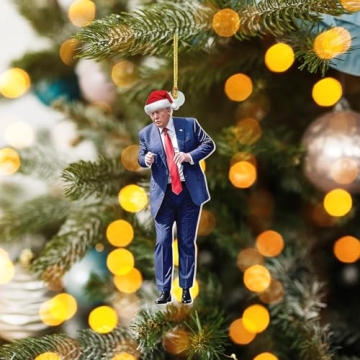 Trump 2024 Christmas Ornaments - Set of 3