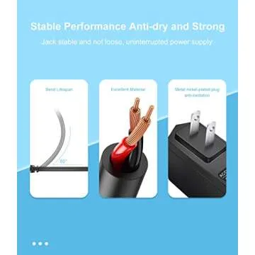 WindSwallow 9V Adapter for Casio Keyboards & More